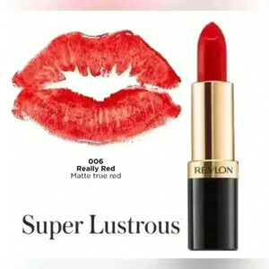 Revlon Super Lustrous Matte Lipstick #06 "Really Red"